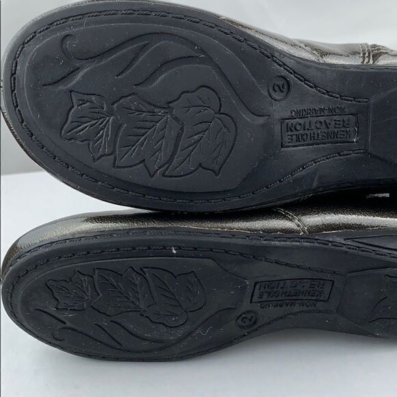 Kenneth Cole Graphite Paten Book-a-licious boots - Picture 5 of 8